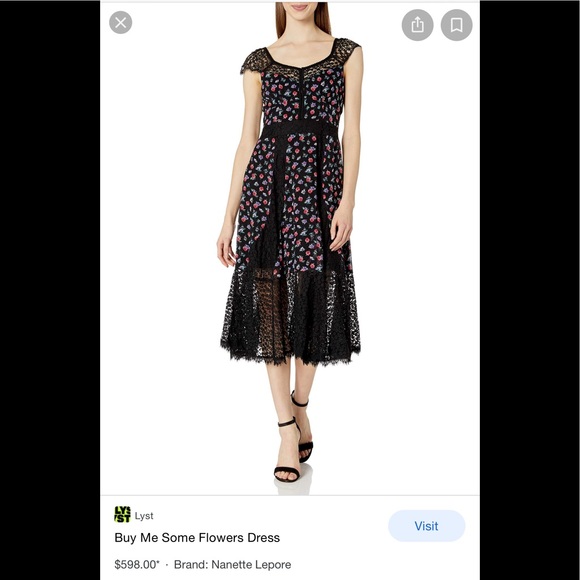 NWT Nanette Lepore buy me some flowers sil… - Picture 1 of 1